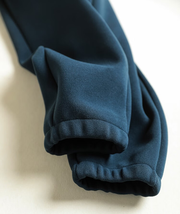 0纳米绒】九级防风束脚裤 系带松紧腰休闲裤纯色长裤 霜灰 m 建议105