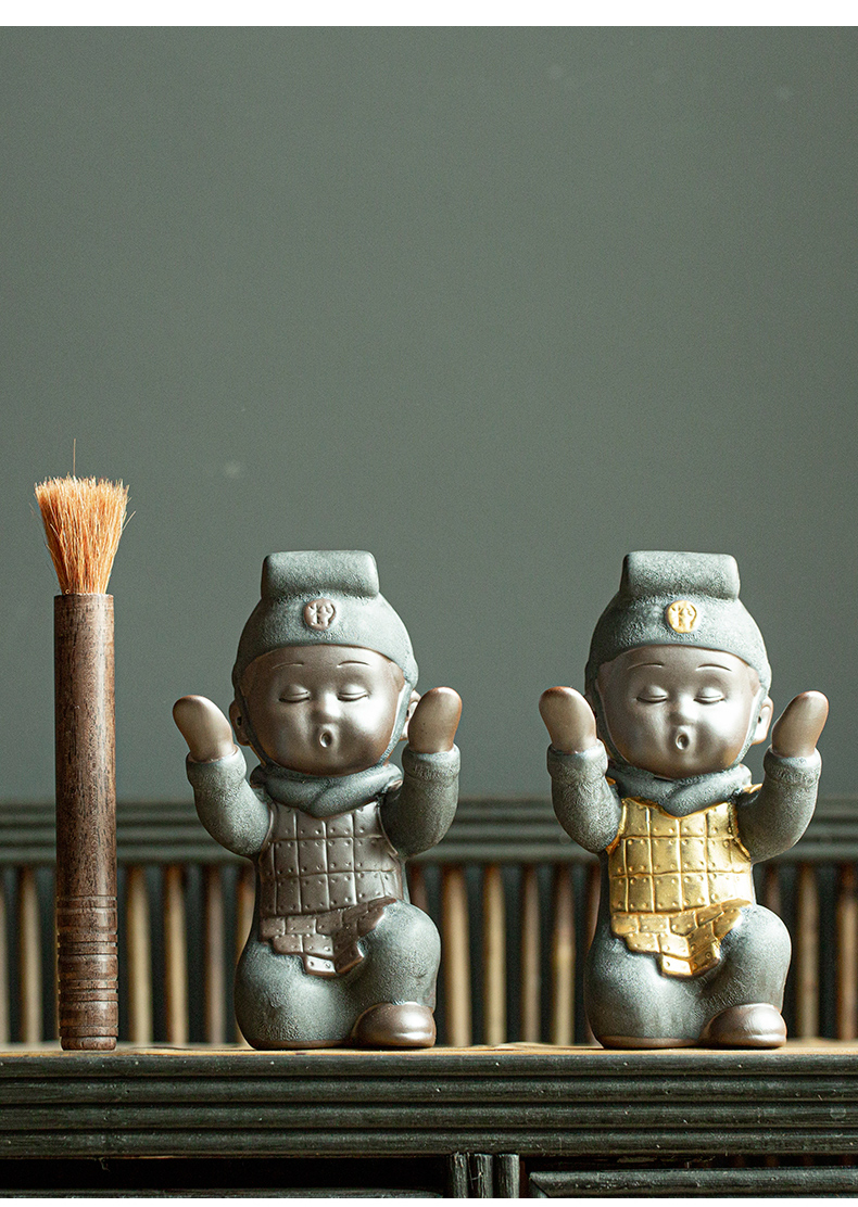 珂楚 西安文创纪念品陶瓷创意中式老外礼物饰品摆件秦兵文创西安纪念