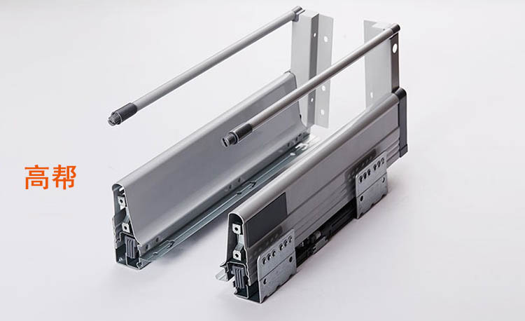 国产百隆骑马抽静音托底轨方杆抽屉玻璃骑马抽丝光白特拉黑抽屉blum