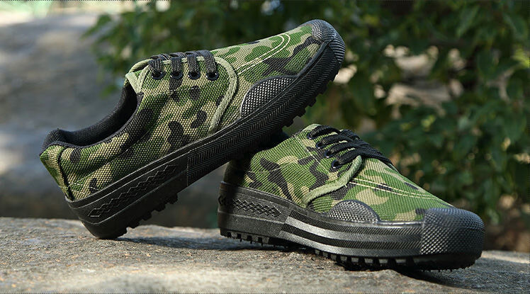 迷彩鞋陆军解放鞋迷彩鞋男 解放鞋男女耐磨保安工地工作干活鞋防滑