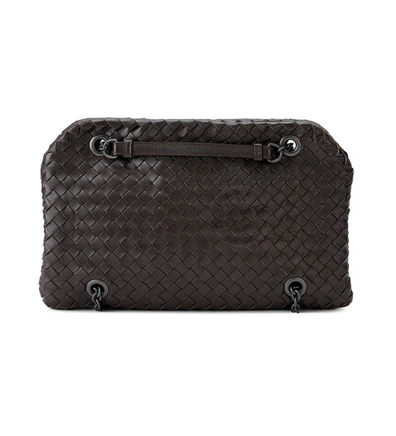 bottega veneta宝缇嘉bv女包皮革编织链条单肩手提包 裸粉色293747 v