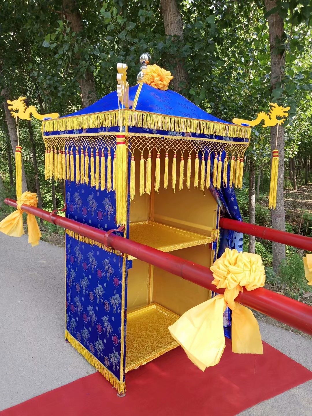 白事花轿花轿实木轿子大花轿婚礼中式道具婚庆轿丧葬用品