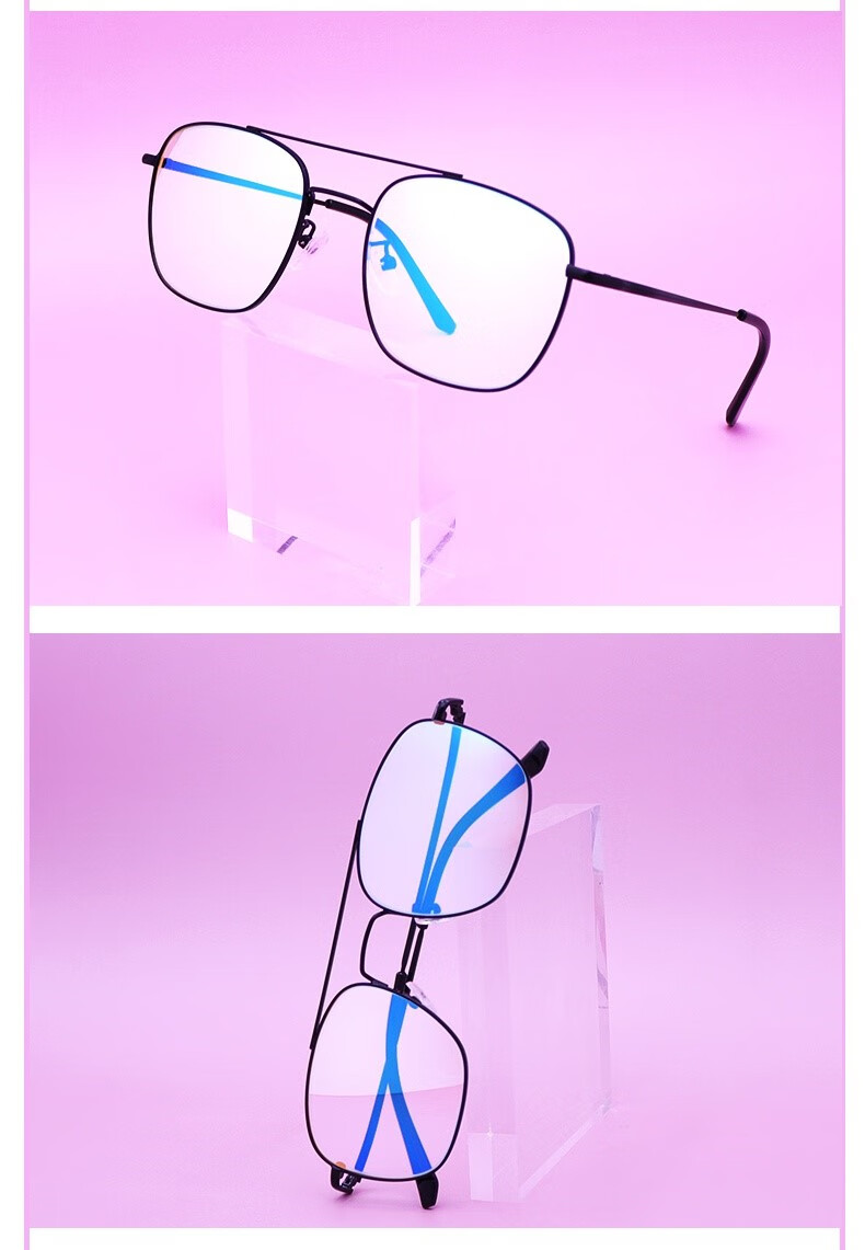 色盲眼镜色弱眼镜红绿色盲色弱纠正眼镜透明框架看图谱辨色专用通用