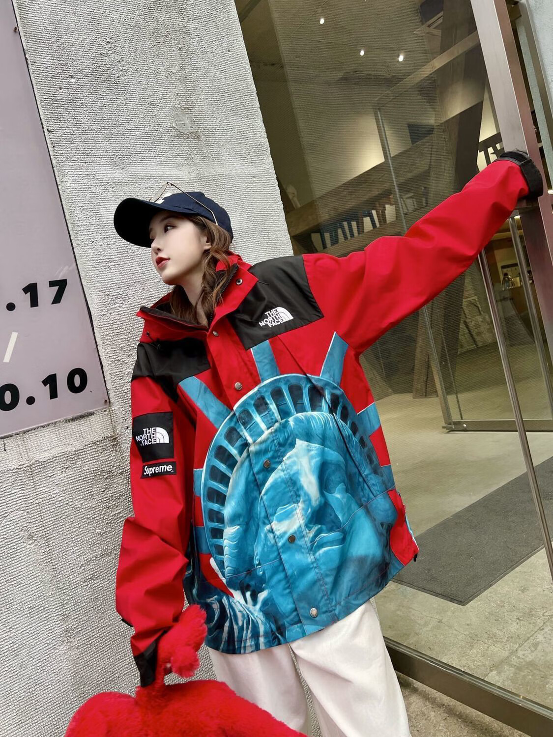 北面tnf1996莆田同款美家自由女神冲锋衣2022秋季时尚联名外套防风