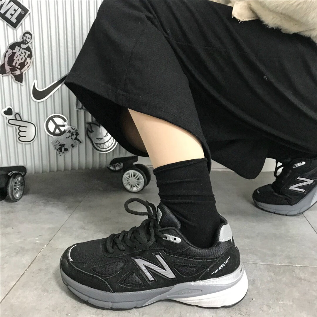 new balance新百伦黑武士街拍n字老爹鞋男厚底百搭休闲运动鞋ins情侣