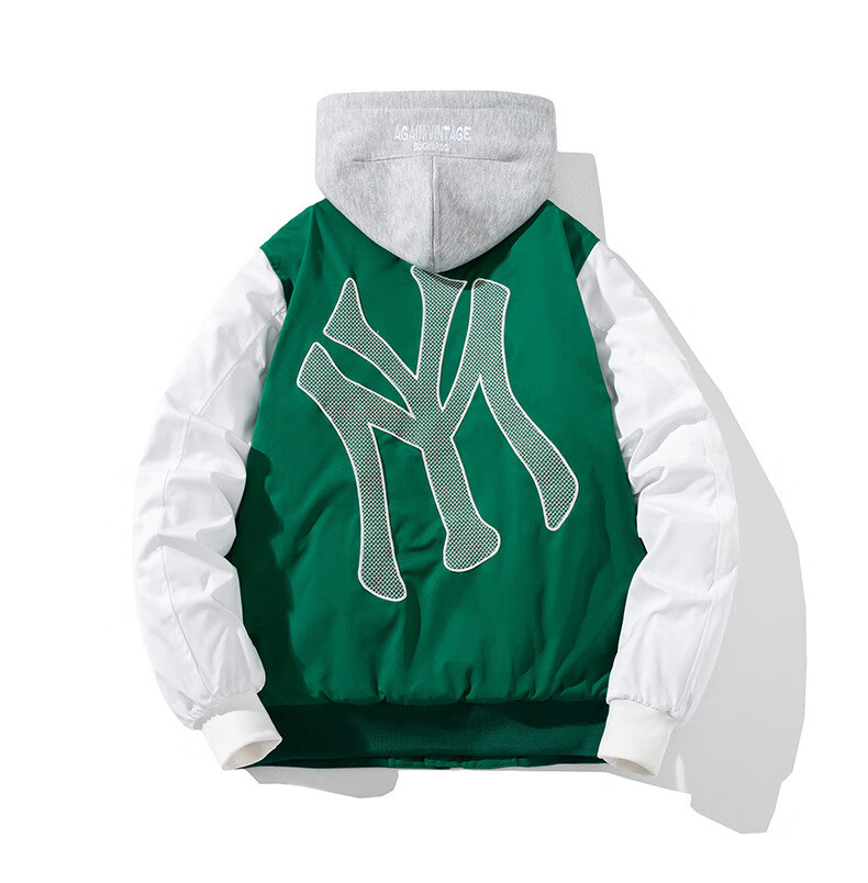 boy bees美式潮牌2022春春季ny棒球服夹克男国潮刺绣拼色飞行服女薄款