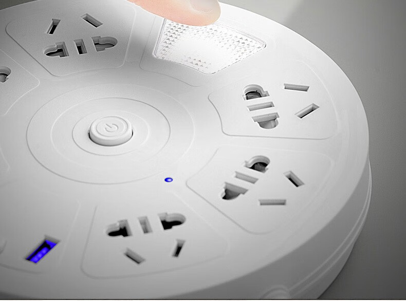 戴利普多孔插板带线插座板多功能插排usb排插长线插线板3米接线板家用