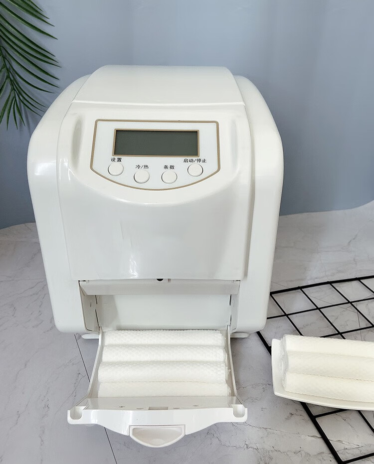 冷热秀帕湿毛巾酒店ktv餐饮专用一次性湿巾卷毛巾机樱弗白色加强版15b