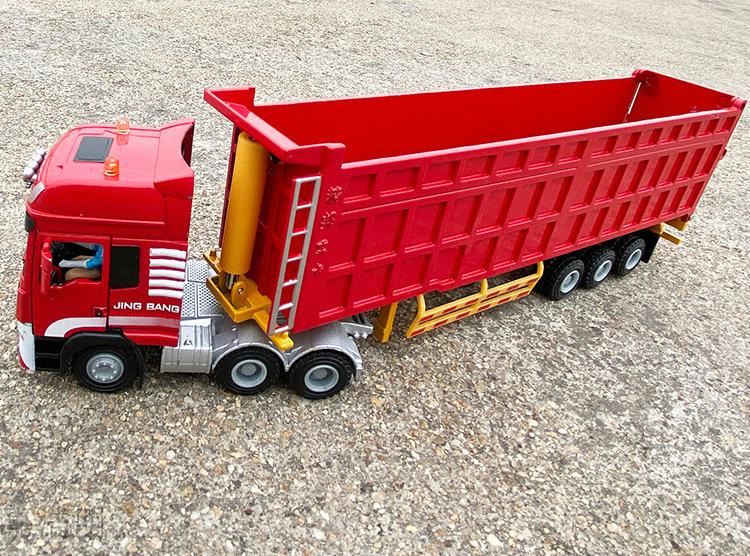 不舍天真斯太尔卡车模型1:50重型卡车合金属汽车模型大货车翻斗车运输