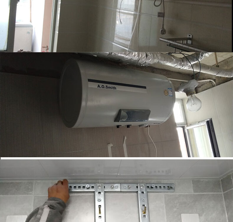 热水器支架空心墙挂架隐形加厚安装热水器吊架 空心墙 龙门架款