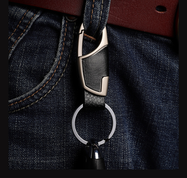 稻草人男士皮带中青年牛皮自动扣送男友裤腰带钥匙扣礼盒装款式一