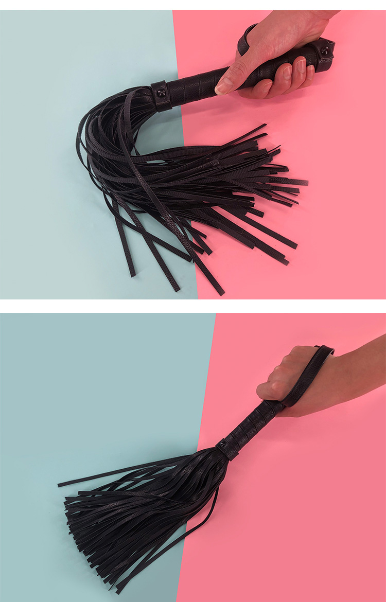 迪士尼sm刑具小皮鞭鞭子用具调教手拍棒玩具夫妻房趣sp 黑色散鞭