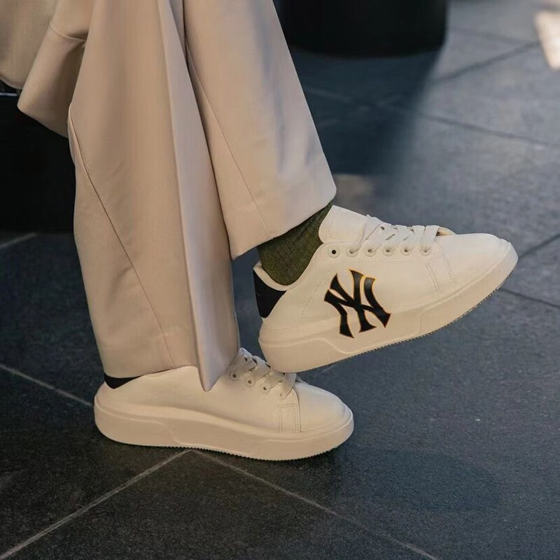 txs mlb ny鞋子官方 韩国代购男女鞋ny大标老花板鞋厚底增高男鞋情侣