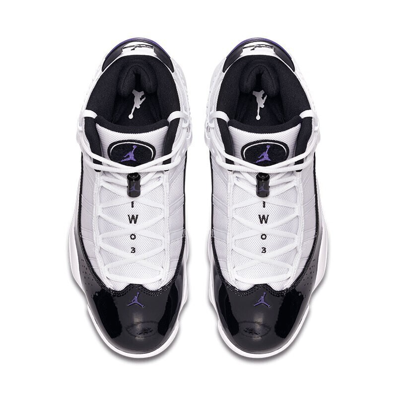 6 aj6 六冠王康扣运动实战篮球鞋322992 322992-104_aj6_六冠王_黑白