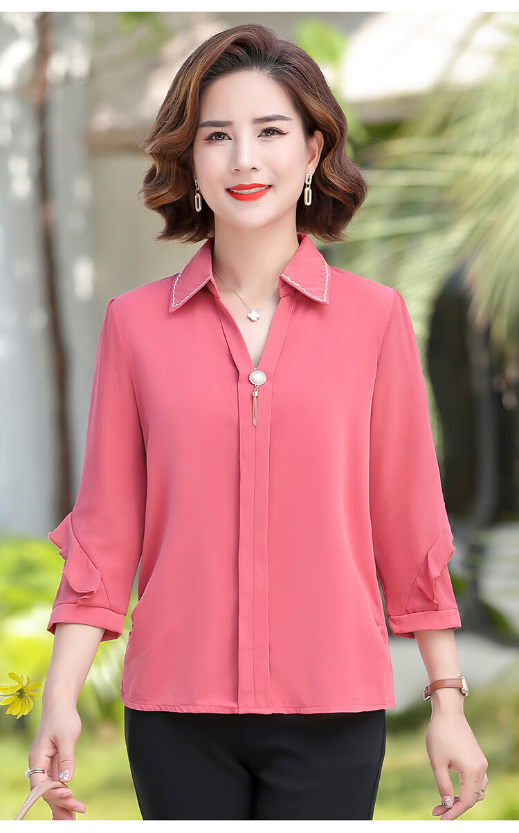 甘夫人中老年女装新款甘夫人旗舰店夕阳红妈妈装来艺中老年品牌女装