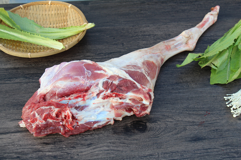 京诗悦 新鲜羊肉无皮羊后腿 不带皮羊腿农家放养山羊肉前腿肉2000g 新