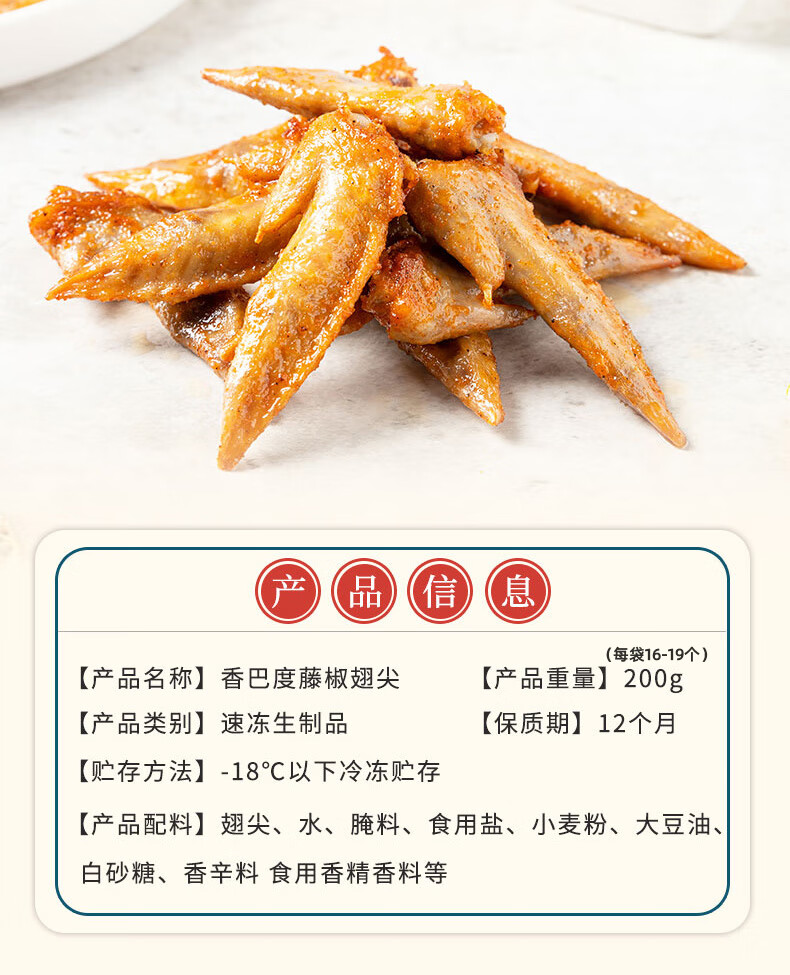 香巴度藤椒鸡腿新鲜琵琶腿鸡翅根翅尖组合调理全熟藤椒琵琶腿藤椒琵琶