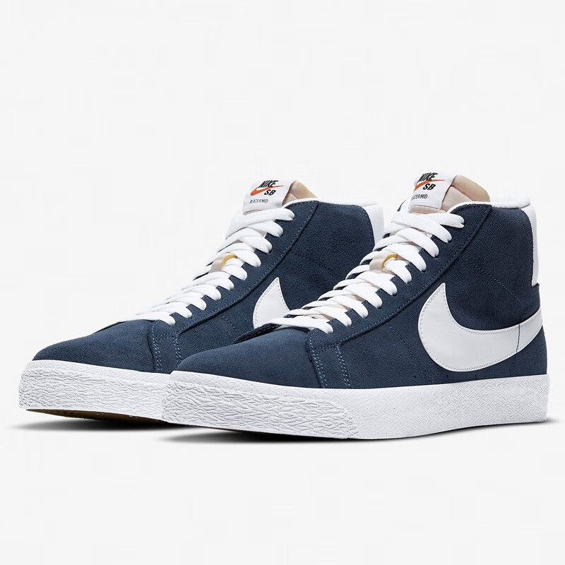 耐克nikesbzoomblazermid开拓者复古黄白深海蓝时尚运动休闲鞋板鞋男