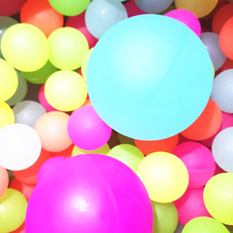 弹力球大号七彩夜光球大号弹力球回弹荧光球高弹性发光1号龙珠60号45