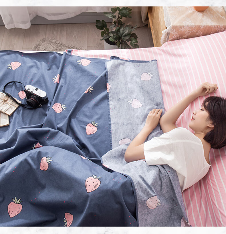 纯棉全棉酒店隔脏睡袋夏天户外旅行便携式春秋四季通用薄款大人男吉米