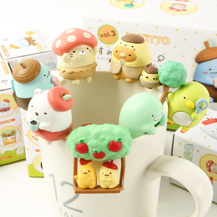 【现货速发】角落生物盲盒 日系卡通角落炸虾生物环球世界盲盒模型