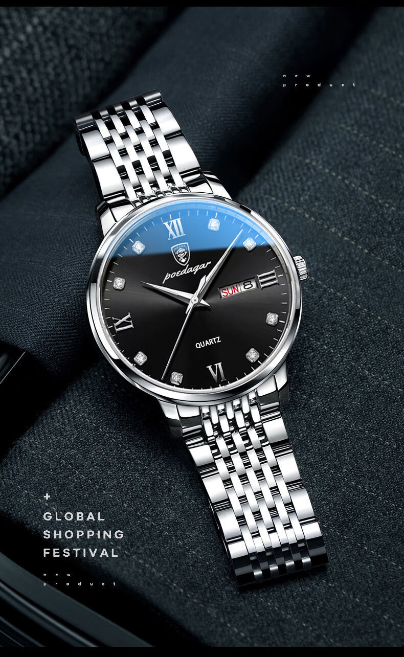 (现货速发)古浪手表 2022新款男士手表全自动机械表商务防水夜光手表