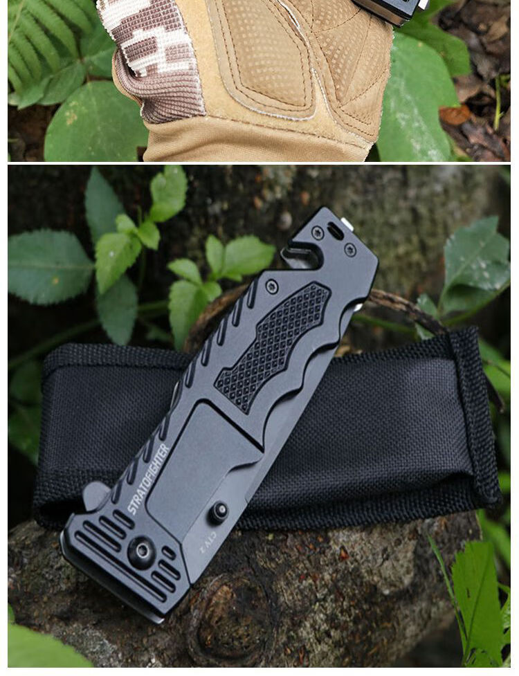 匕手特种 户外防身折叠刀特战军刀高硬度刀具便携随身锋利野外求生刀