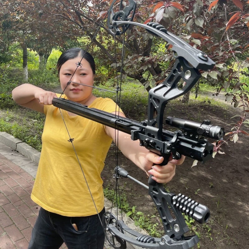 驽箭用驽弓十字驽 弹珠破风片箭天罡弓箭户外射箭弓片箭 套装2(助手十