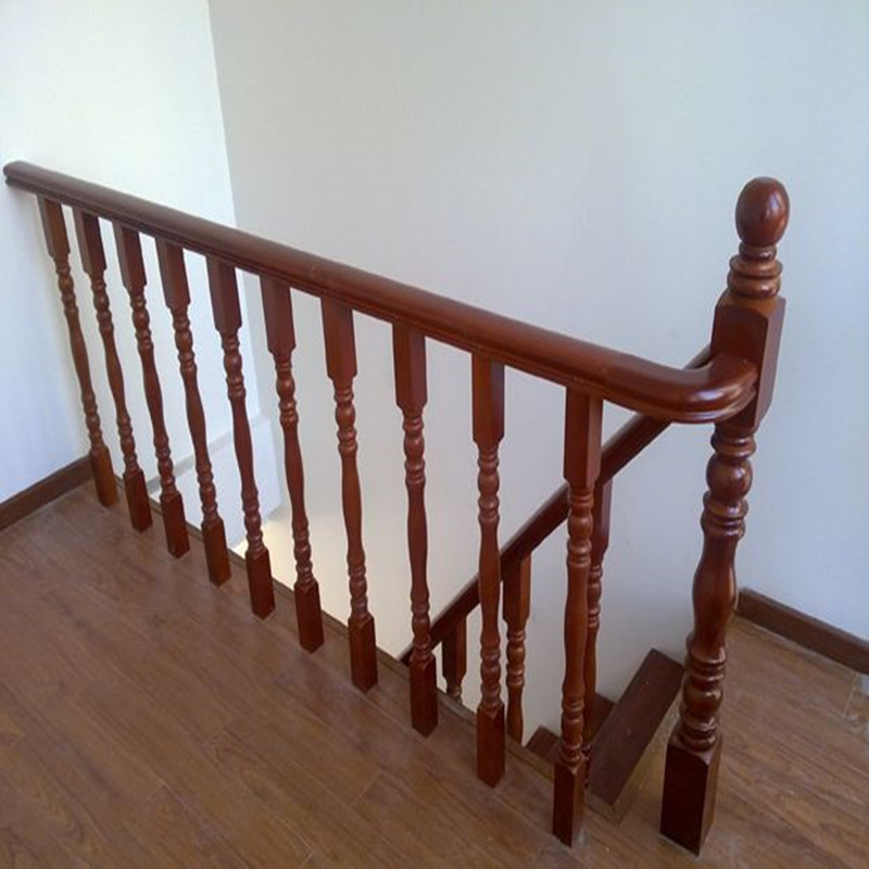 实木楼梯扶手楼梯立柱飘窗阳台护栏栏杆实木扶手弯头大小柱子烤漆