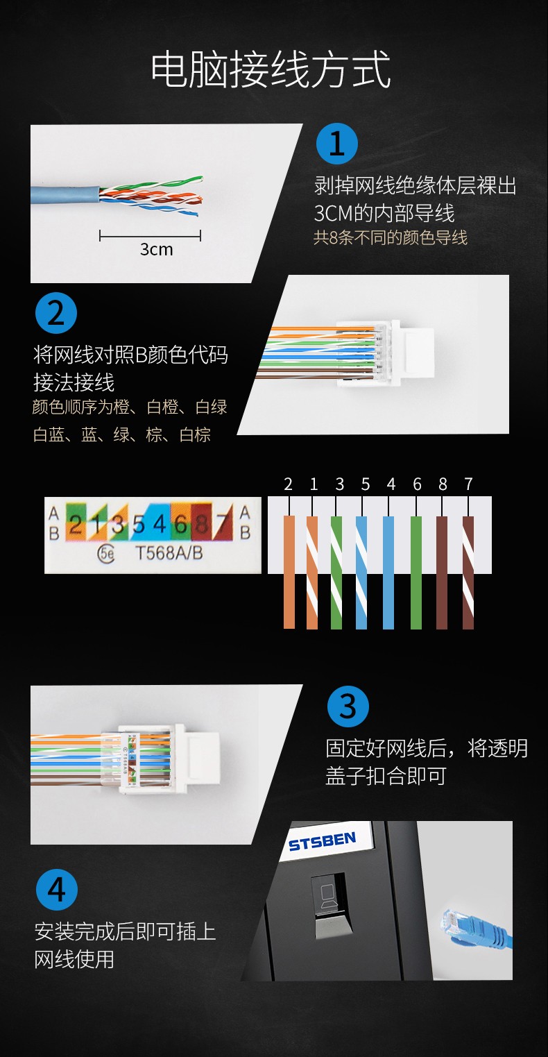 香檳金色 三位六類網線電腦插座 三位超六類屏蔽網線插座【圖片 價格