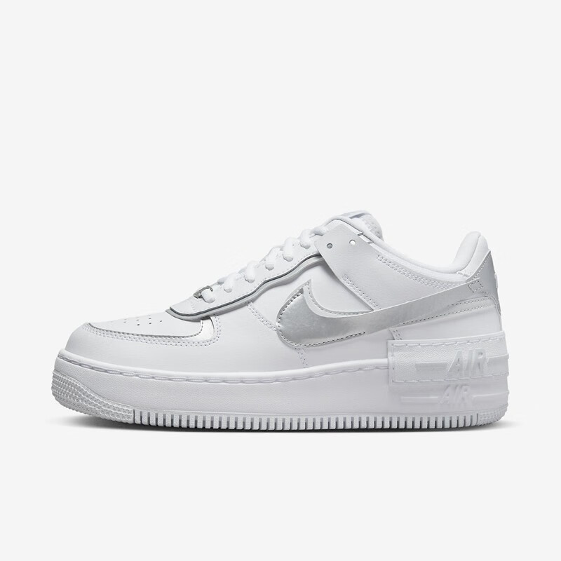 耐克nike女鞋air force 1 shadow空军一号af1 白银 低帮休闲板鞋 ci