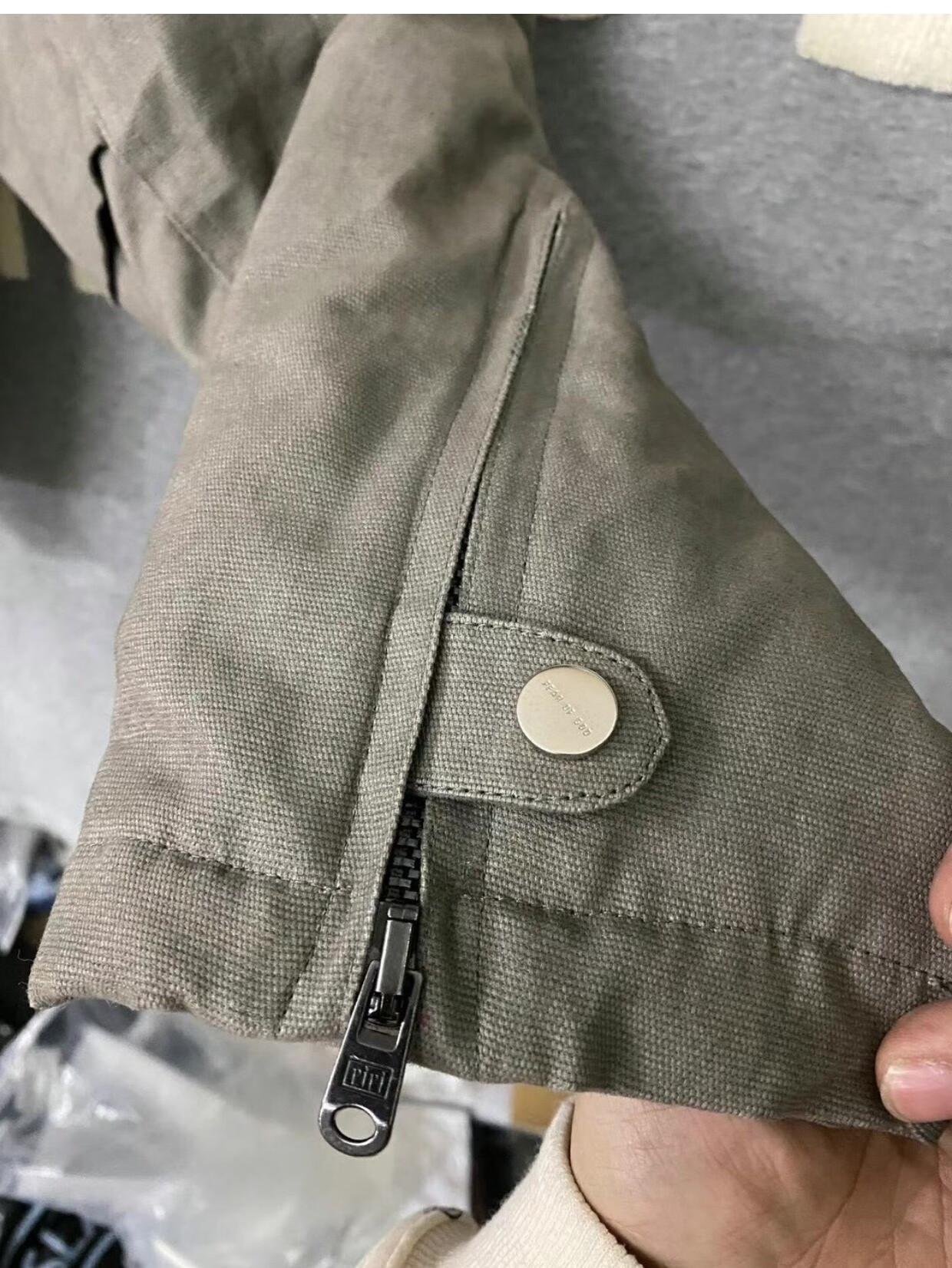 fog fear of god第六季主线外套ma-1贴布棉服飞行员高街休闲夹克 黑色