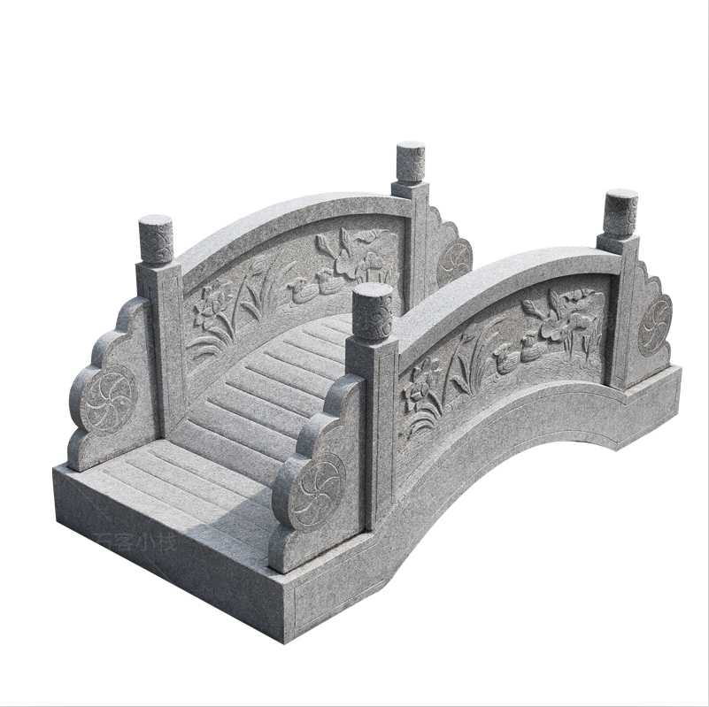 天南兄弟石拱桥石桥汉白玉石雕拱桥栏板花岗岩景观雕塑小石桥庭院流水