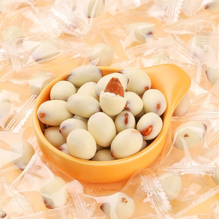 味小府网红酸奶巴旦木仁新疆酸奶裹巴达木奶酪夹心杏仁牛奶球坚果零食