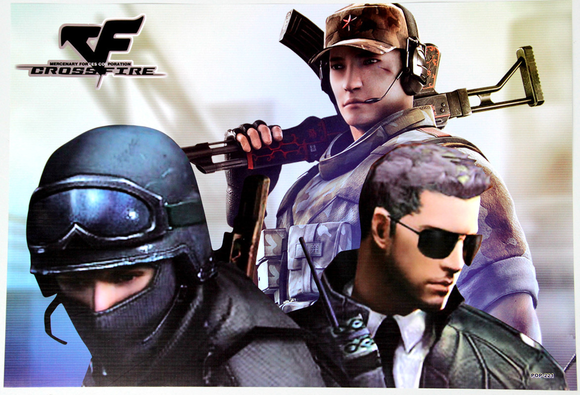 cf穿越火线 海报一套八张墙纸壁画 宿舍装饰画 高清壁纸挂画写真 图片