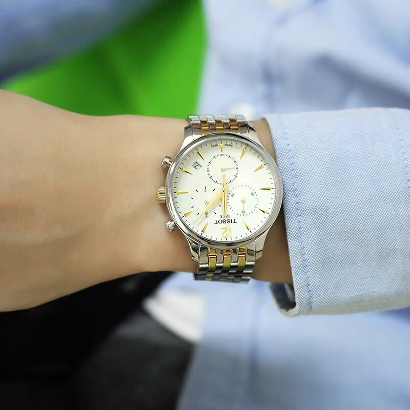 天梭表带原装钢带精钢 天梭1853俊雅原装钢带t063617 t063637 t063610