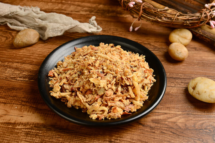 潮汕香葱酥炸红葱干葱油酥调味料果条面汤水火锅卤肉饭配料500g袋