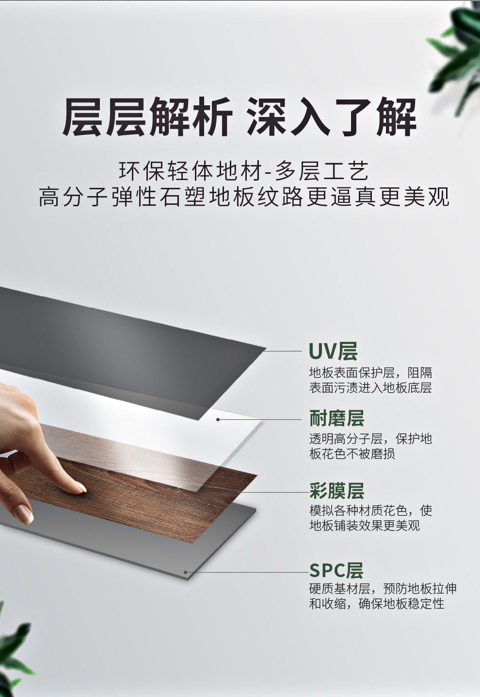 慕弗森spc石塑地板40mm包安装pvc锁扣石晶地板环保0甲醛防水耐磨木纹