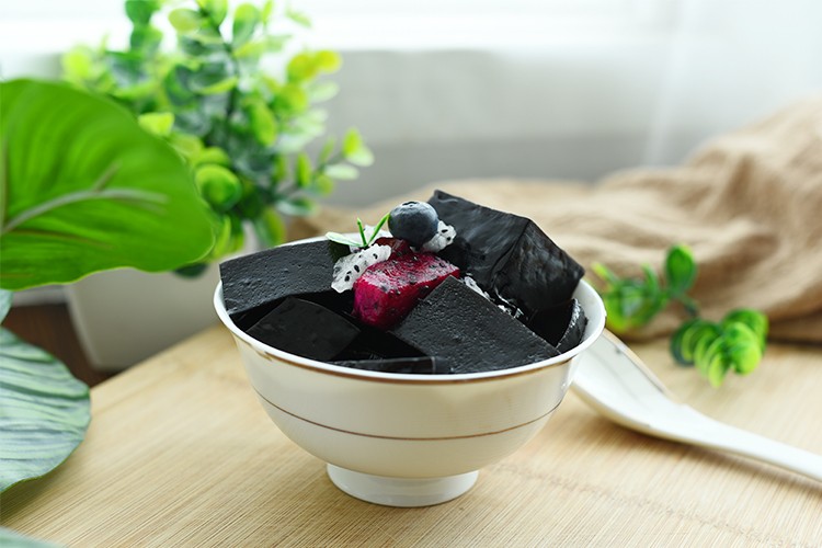 广西黑凉粉原料100gx2盒无蔗糖添加黑凉粉凉粉草烧仙草粉果冻冰白凉粉