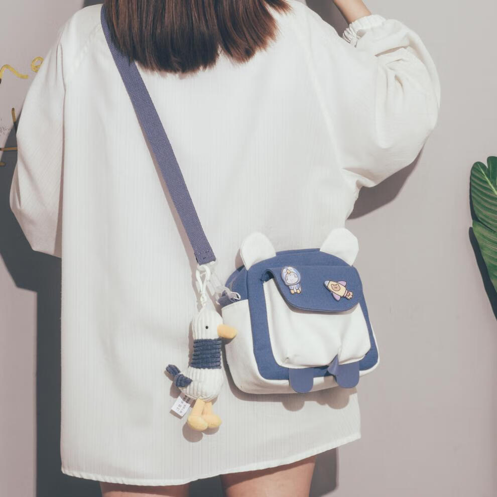 小女生包包斜跨包可爱萌小包包2021新款潮夏天小清新少女斜挎包chic