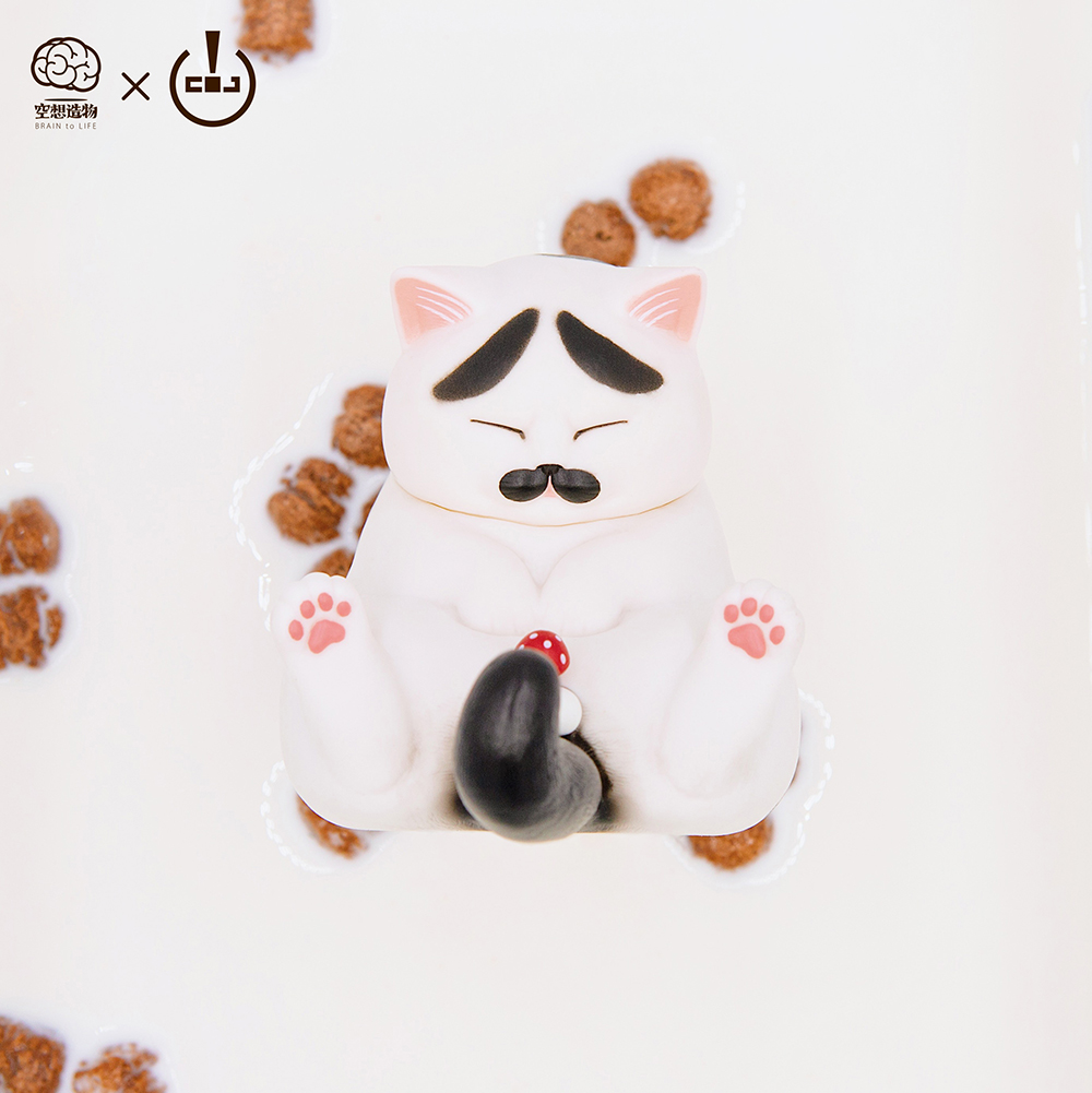 空想造物盯裆猫盲盒 不二马大叔猫铃铛手办可爱公仔车载摆件送男友
