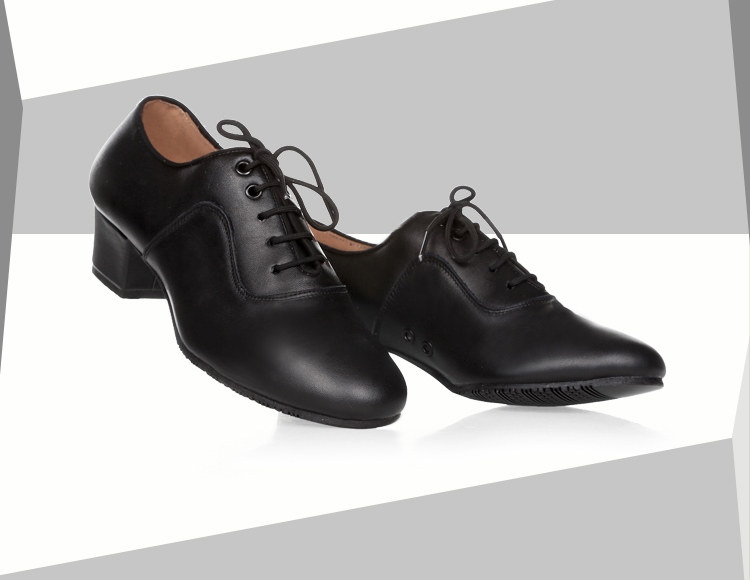 拉丁舞鞋男鞋男式广场舞鞋摩登舞鞋软底交谊舞鞋舞蹈鞋男 室外胶底4.