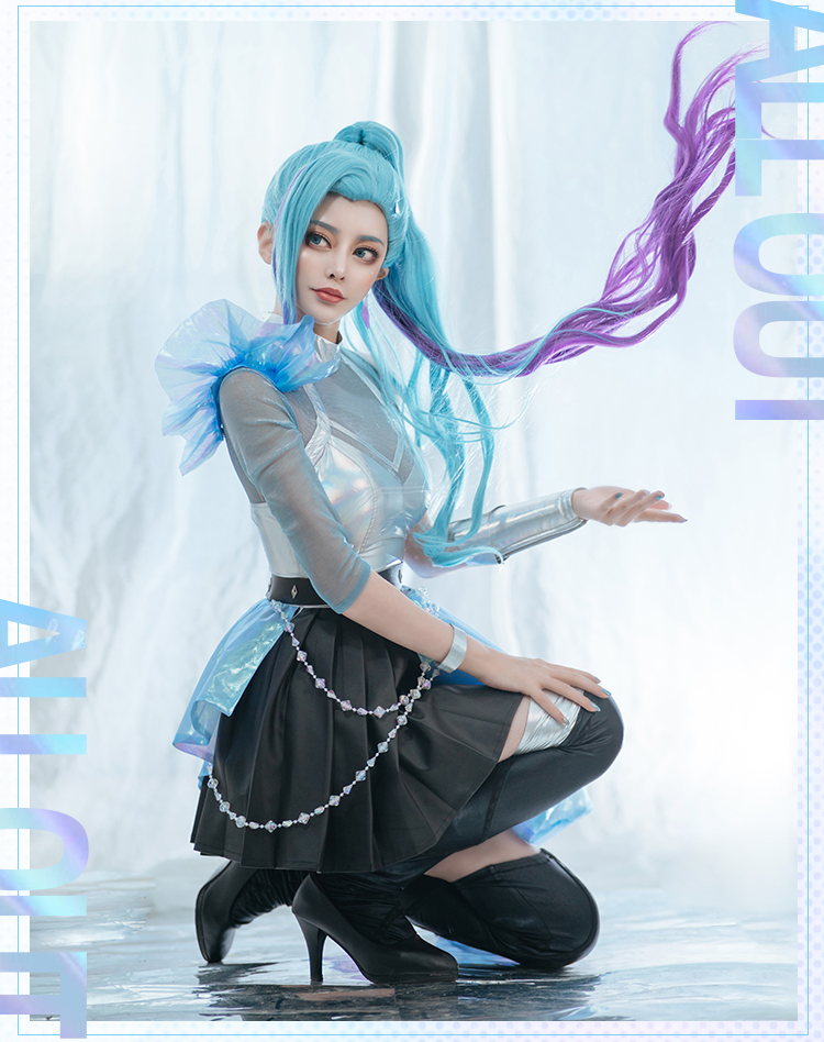 镜坊间cos服 kda萨勒芬妮打歌服潮服日常cosplay服装女 萨勒芬妮服装