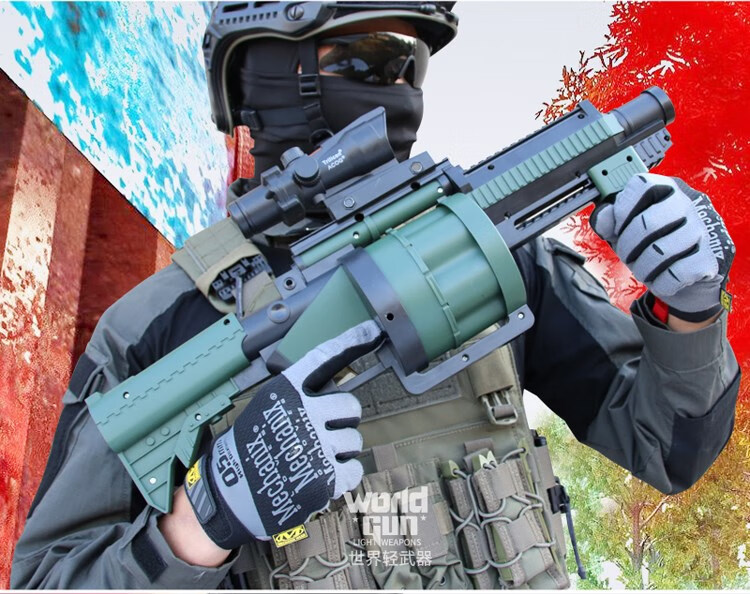 m32榴弹炮手动连发吃鸡rpg迫击炮火箭炮模型男孩cs软弹枪儿童玩具 m32