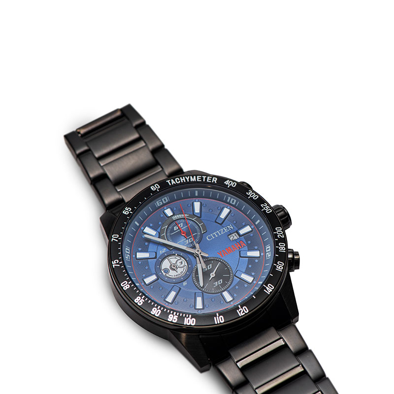 yamaha雅马哈西铁城联名手表时尚运动防水休闲男士手表骑士装备黑色