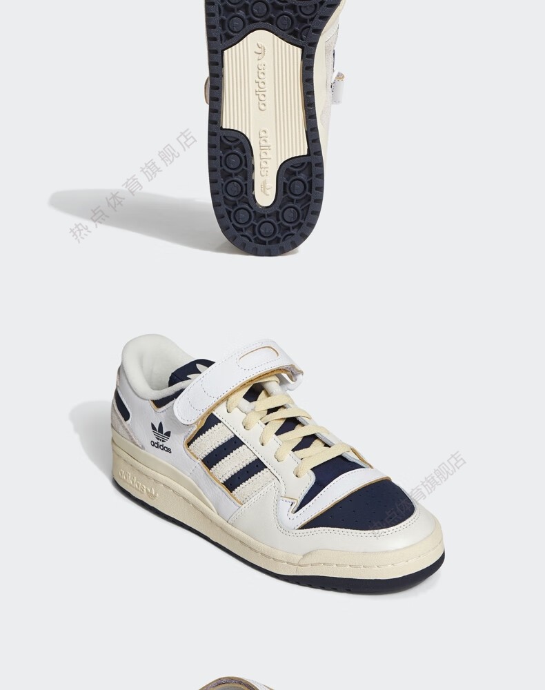 阿迪达斯(adidas)休闲鞋男鞋秋冬季新款三叶草运动鞋魔术贴低帮板鞋gz