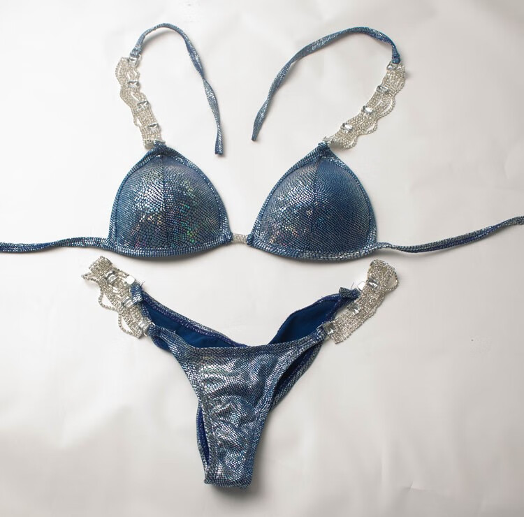 女子健美比赛比基尼赛服健体形体比基尼 比基尼小姐健身定型聚拢b06