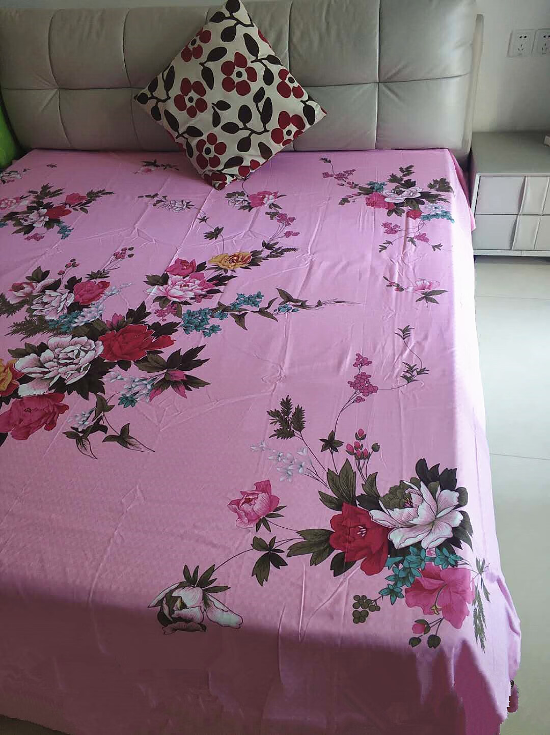 上海丝光棉床单 国民上海民光老式传统全棉全线丝光加厚床单 印花丝