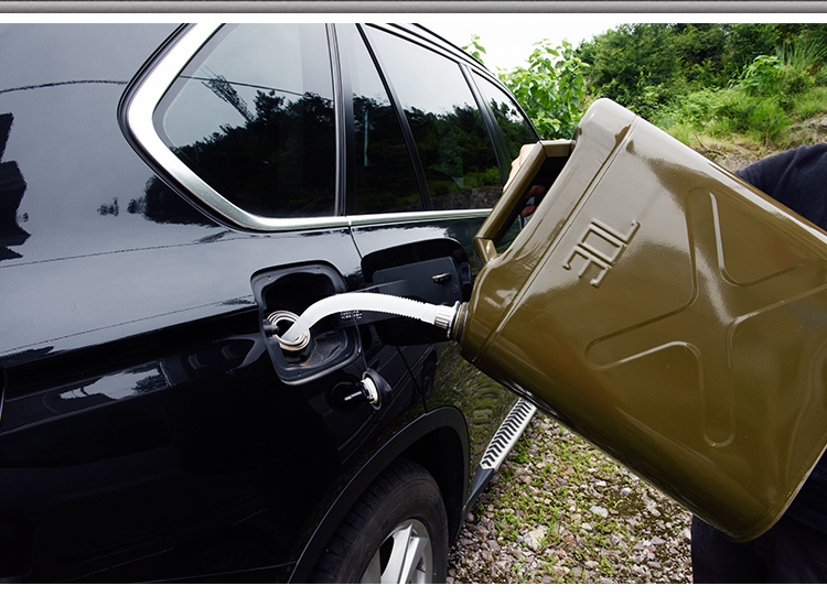 新款加厚汽油桶 柴铁桶 汽车备用油箱油壶5/10/20/30/50/60升l防丢盖