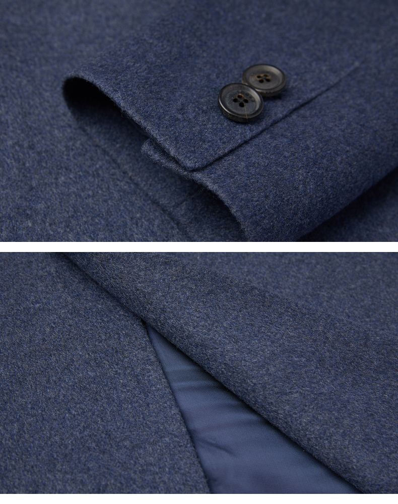 鄂尔多斯erdos男大衣丹宁蓝16084axs